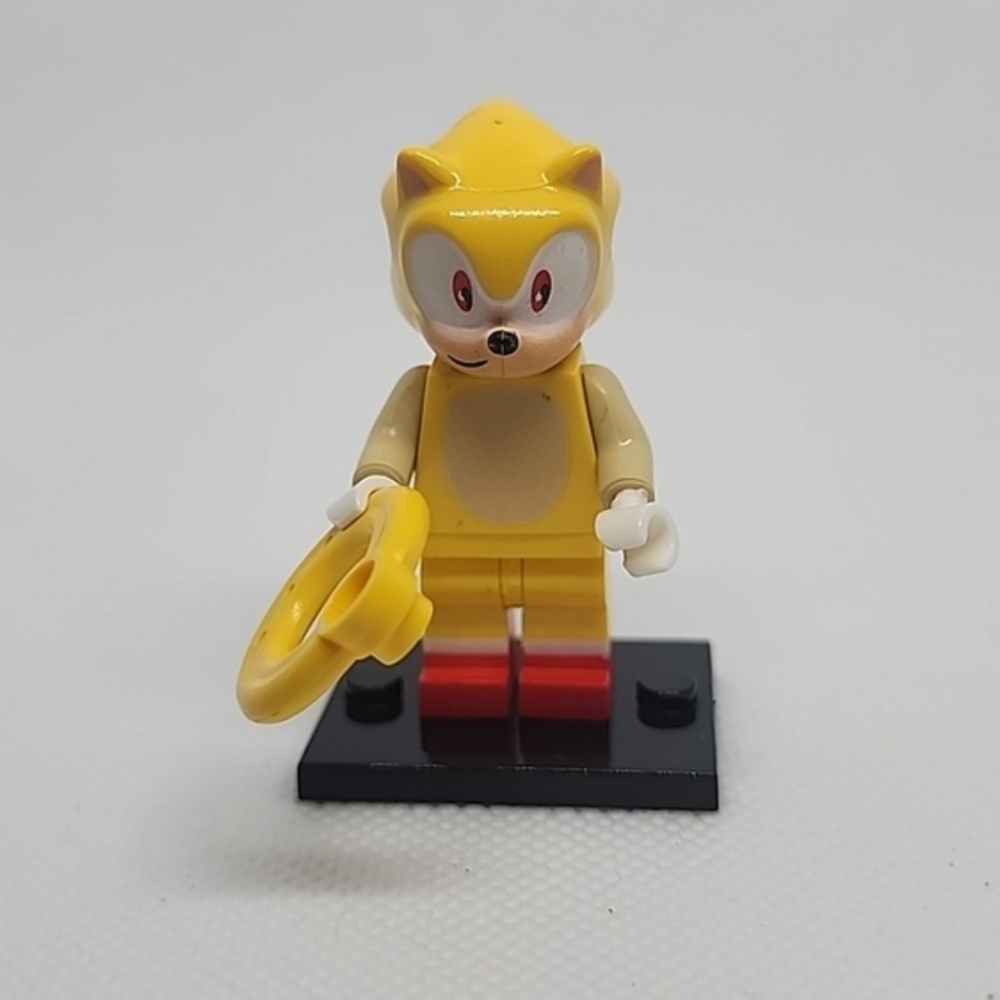 Super Sonic yellow character custom Lego buildingblock minifigure Toy m2